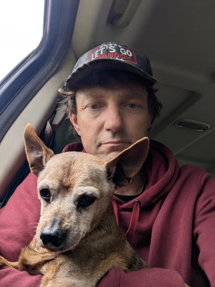 Jason with a four-legged friend